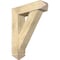 Ekena Millwork Traditional Arts and Crafts Rough Sawn Bracket w/ Offset Brace, Douglas Fir, 8"W x 30"D x 38"H BKT0806X30X38TRA03RDF - alternate 1